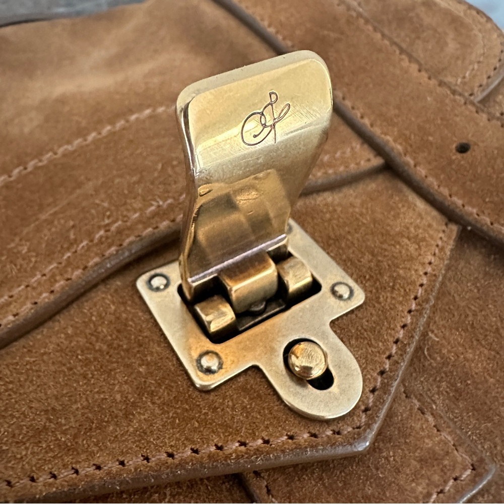 Proenza Schouler Mini Suede PS1 Crossbody Bag in Caramel - Picture 10 of 16